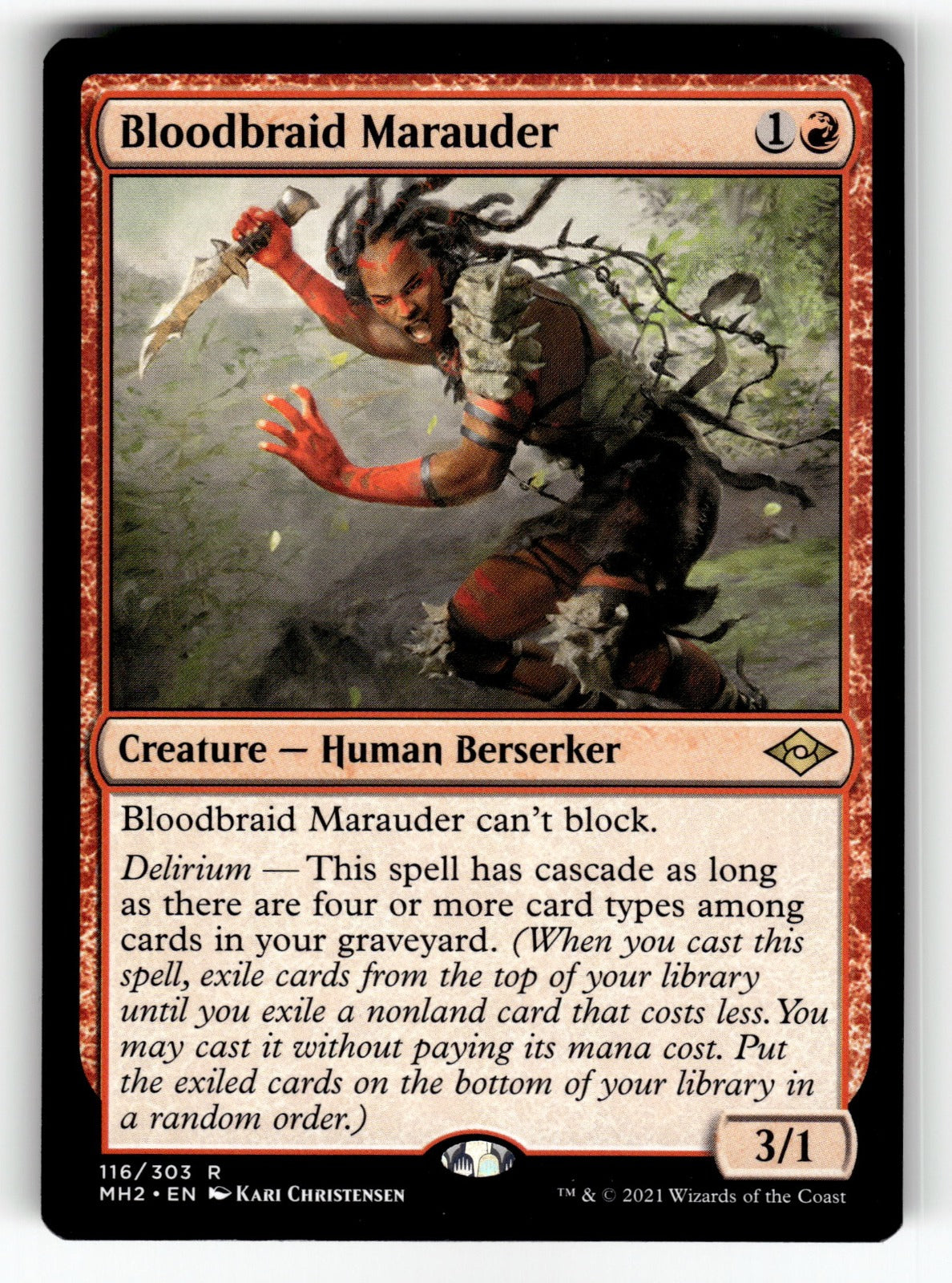 Bloodbraid Marauder – 116 MH2: Modern Horizons 2 R NM