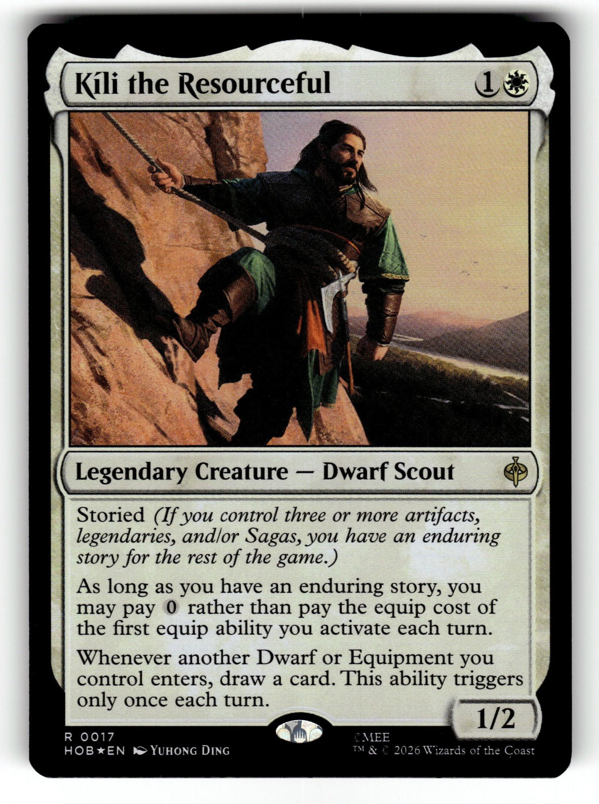 Kili the Resourceful – 17 HOB: The Hobbit R Foil NM