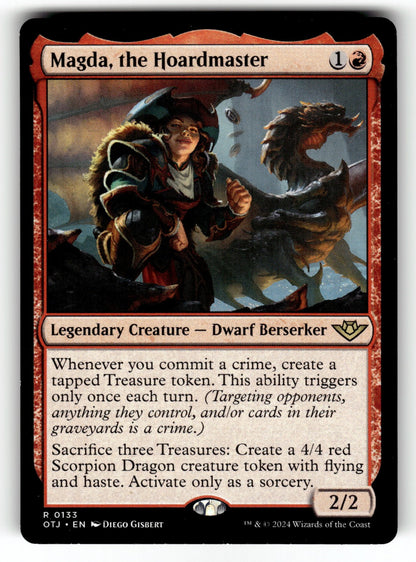 Magda, the Hoardmaster – 133 OTJ: Outlaws of Thunder Junction R NM