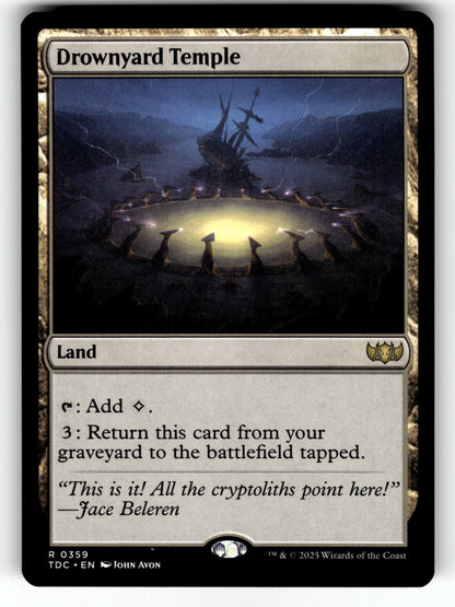 Drownyard Temple – 359 TDC: Commander: Tarkir: Dragonstorm R NM