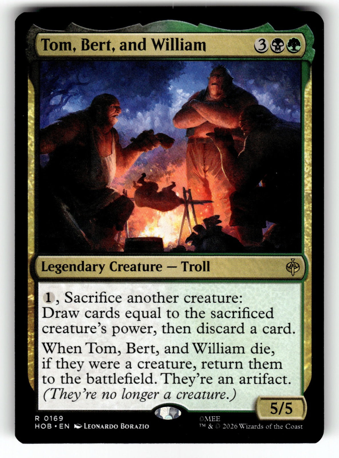 Tom, Bert, and William – 169 HOB: The Hobbit R NM