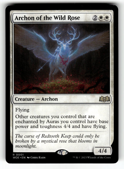 Archon of the Wild Rose – 1 WOE: Wilds of Eldraine R NM
