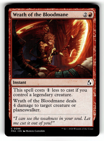 Wrath of the Bloodmane – 96 FRA: Reality Fracture C NM