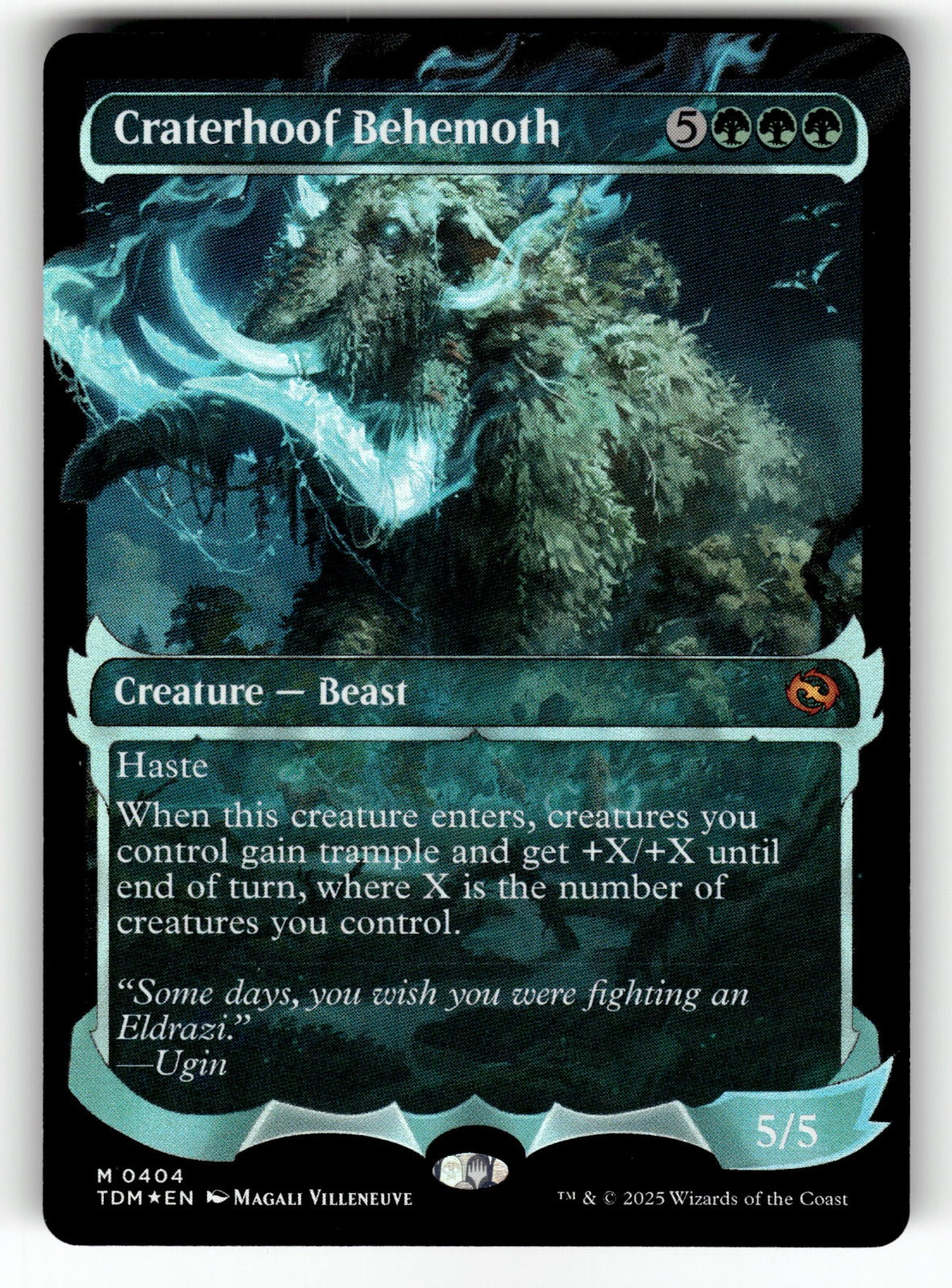 Craterhoof Behemoth (Showcase) – 404 TDM: Tarkir: Dragonstorm M Foil NM