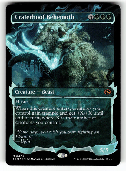 Craterhoof Behemoth (Showcase) – 404 TDM: Tarkir: Dragonstorm M Foil NM