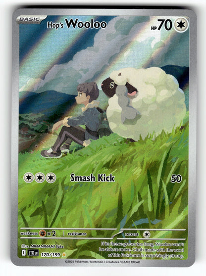 Hop's Wooloo – 170/159 JTG: SV09: Journey Together Illustration Rare HoloNM