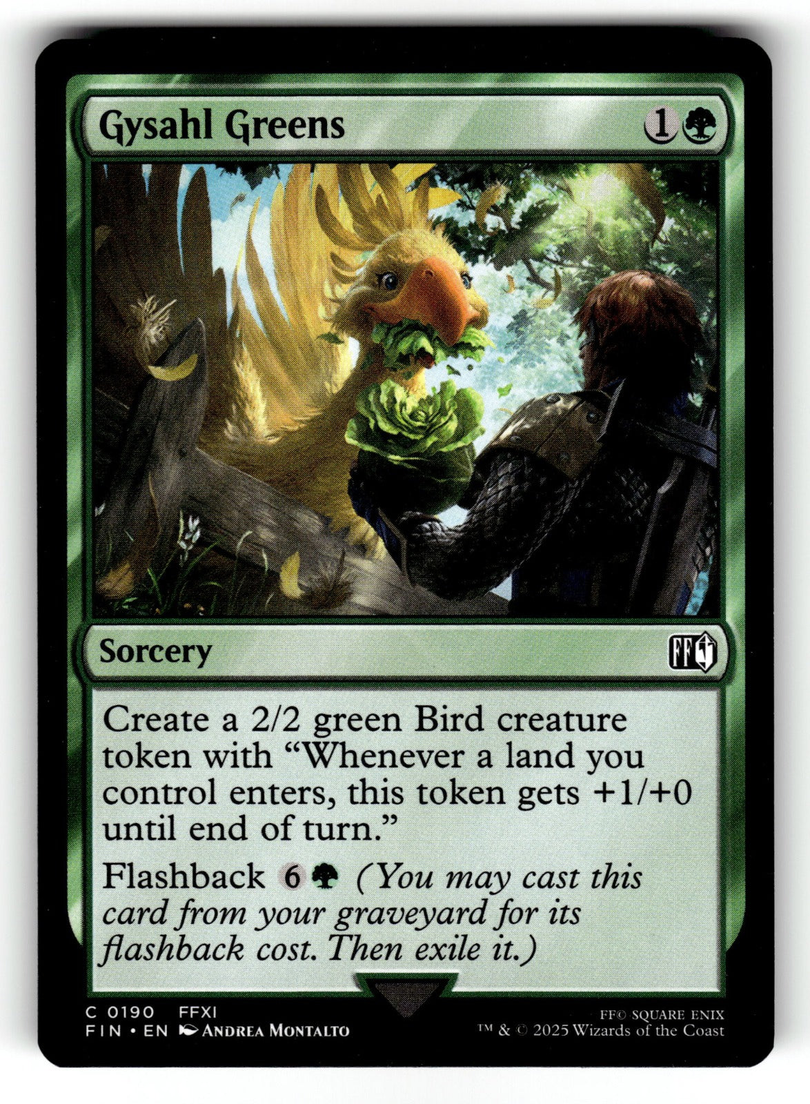 Gysahl Greens – 190 FIN: FINAL FANTASY C NM
