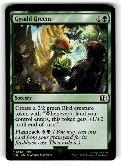 Gysahl Greens – 190 FIN: FINAL FANTASY C NM