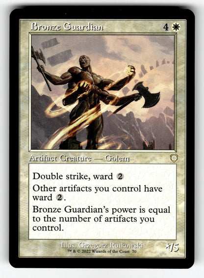 Bronze Guardian (Retro Frame) – 70 BRC: Commander: The Brothers' War R NM
