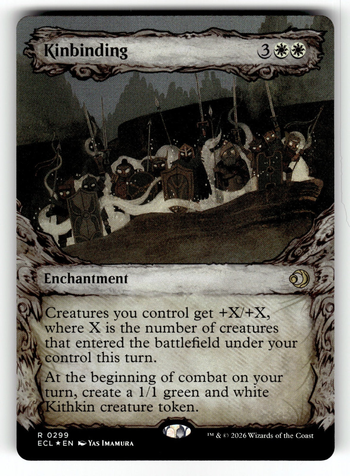 Kinbinding (Showcase) – 299 ECL: Lorwyn Eclipsed R Foil NM