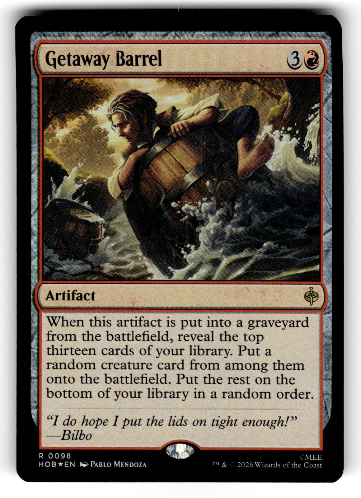 Getaway Barrel – 98 HOB: The Hobbit R Foil NM