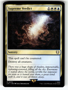 Supreme Verdict – 272 LTC: Commander: The Lord of the Rings: Tales of Middle-earth R NM