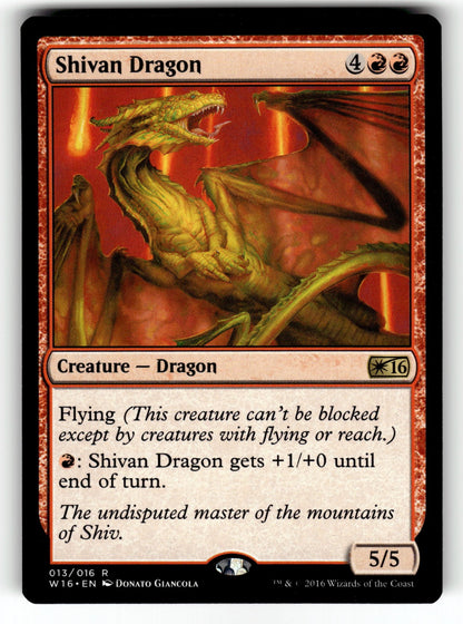 Shivan Dragon – 13 W16: Welcome Deck 2016 R NM