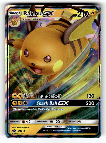 Raichu GX – SM213 SMP: SM Promos Promo Holo LP
