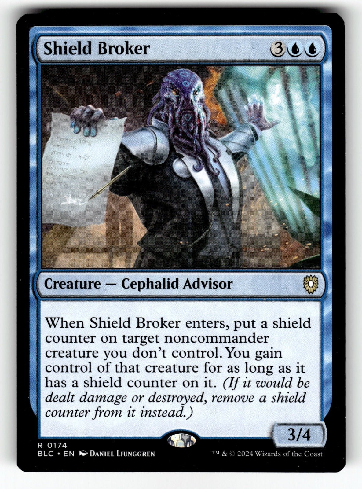 Shield Broker – 174 BLC: Commander: Bloomburrow R LP