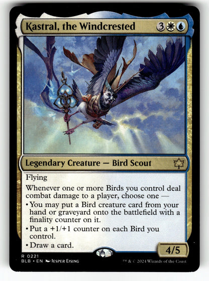 Kastral, the Windcrested – 221 BLB: Bloomburrow R NM