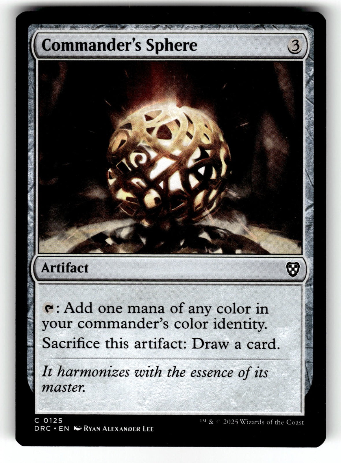 Commander's Sphere – 125 DRC: Commander: Aetherdrift C LP