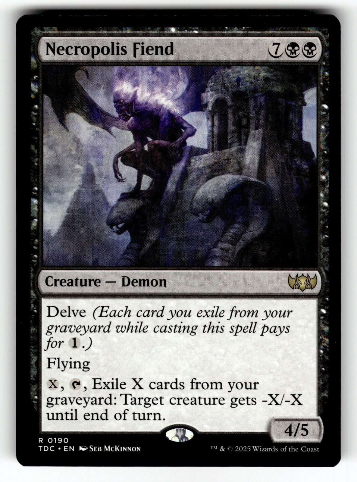 Necropolis Fiend – 190 TDC: Commander: Tarkir: Dragonstorm R NM