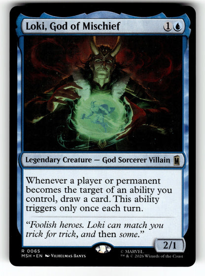 Loki, God of Mischief – 65 MSH: Marvel Super Heroes R NM