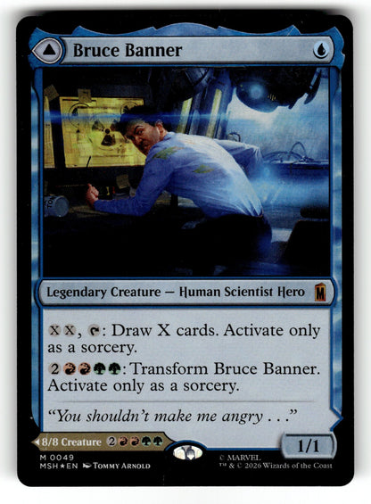 Bruce Banner – 49 MSH: Marvel Super Heroes M Foil NM