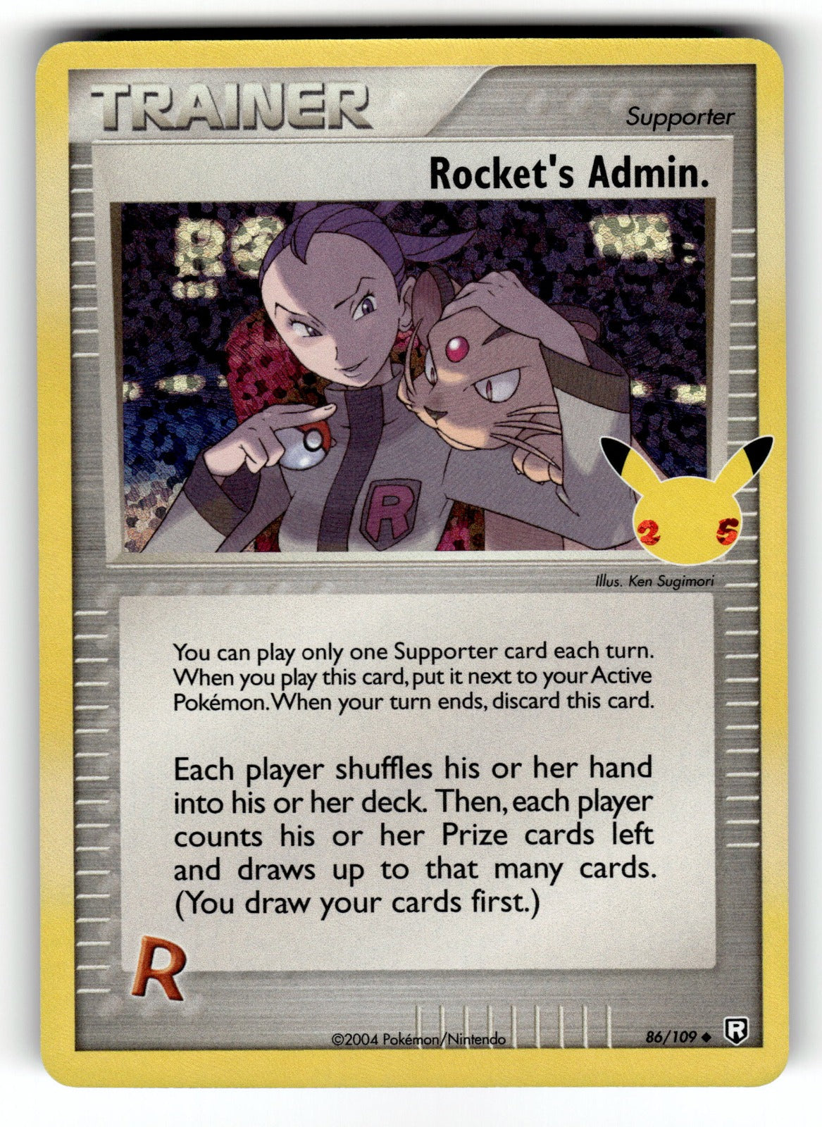 Rocket's Admin. – 86/109 CCC: Celebrations: Classic Collection Classic Collection Holo NM