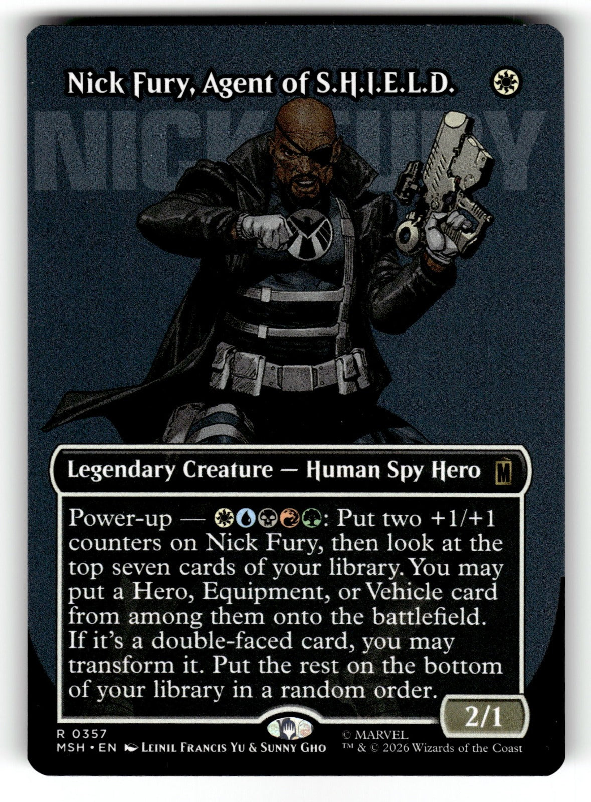 Nick Fury, Agent of S.H.I.E.L.D. (Borderless) – 357 MSH: Marvel Super Heroes R NM