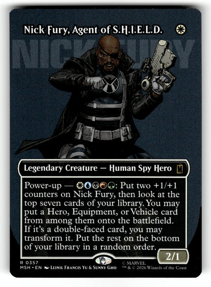 Nick Fury, Agent of S.H.I.E.L.D. (Borderless) – 357 MSH: Marvel Super Heroes R NM