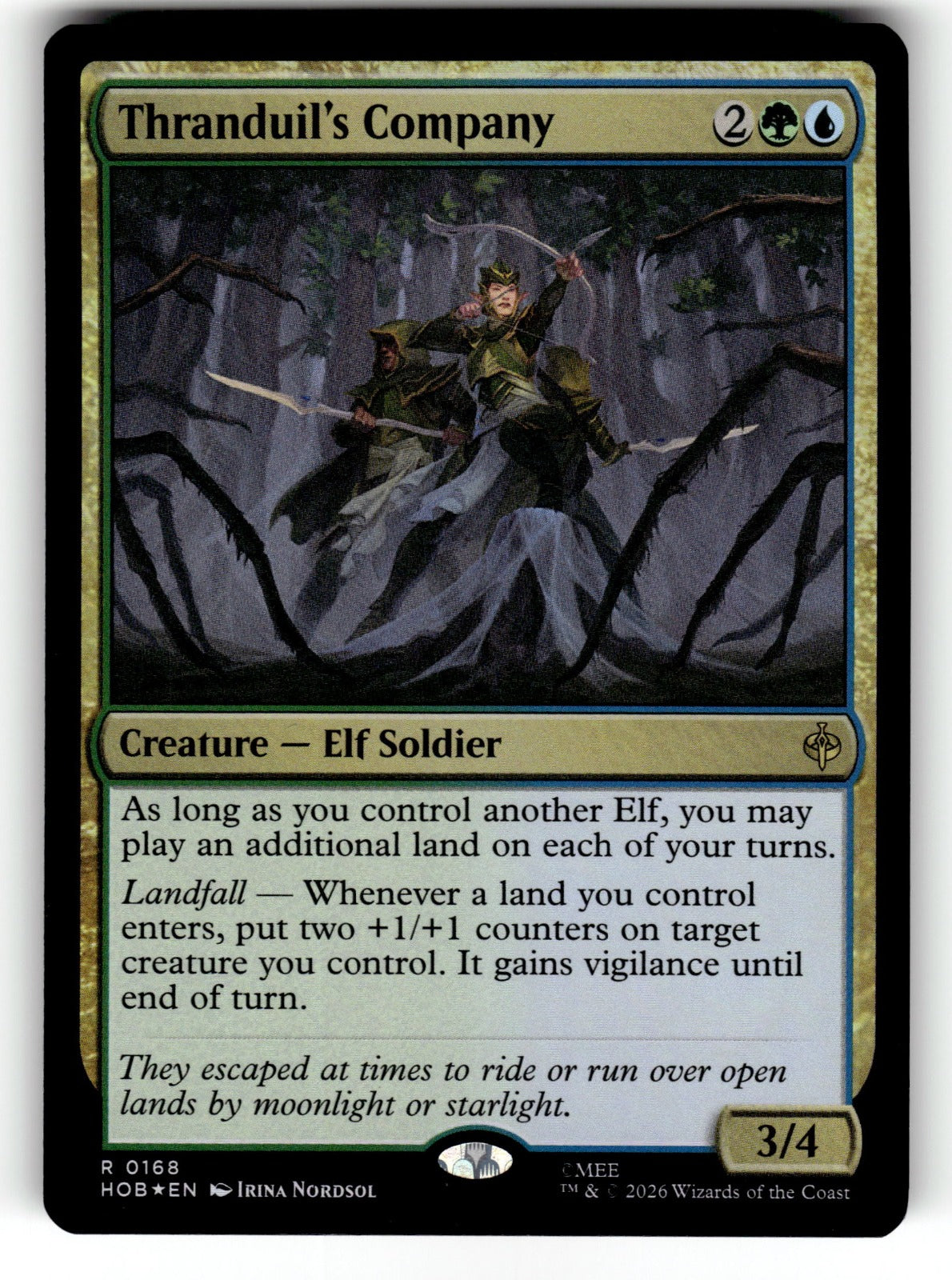 Thranduil's Company – 168 HOB: The Hobbit R Foil NM