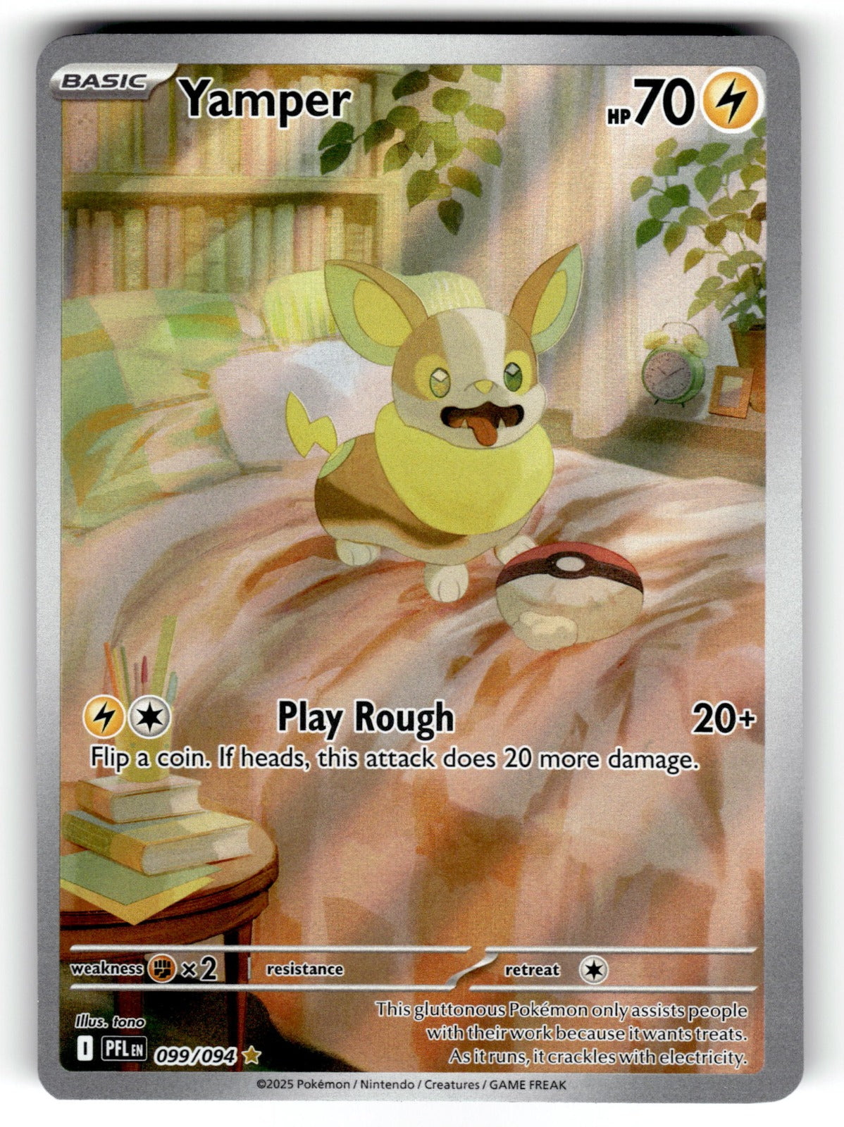 Yamper - – 099/094 PFL: ME02: Phantasmal Flames Illustration Rare HoloNM