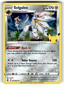 Solgaleo – 021/025 CLB: Celebrations Holo Rare NM