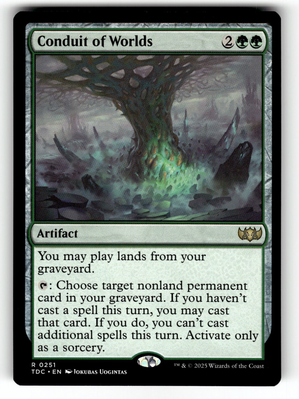 Conduit of Worlds – 251 TDC: Commander: Tarkir: Dragonstorm R NM