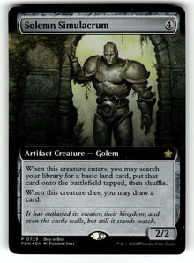 Solemn Simulacrum Extended Art – 729 BABP: Buy-A-Box Promos P Foil NM