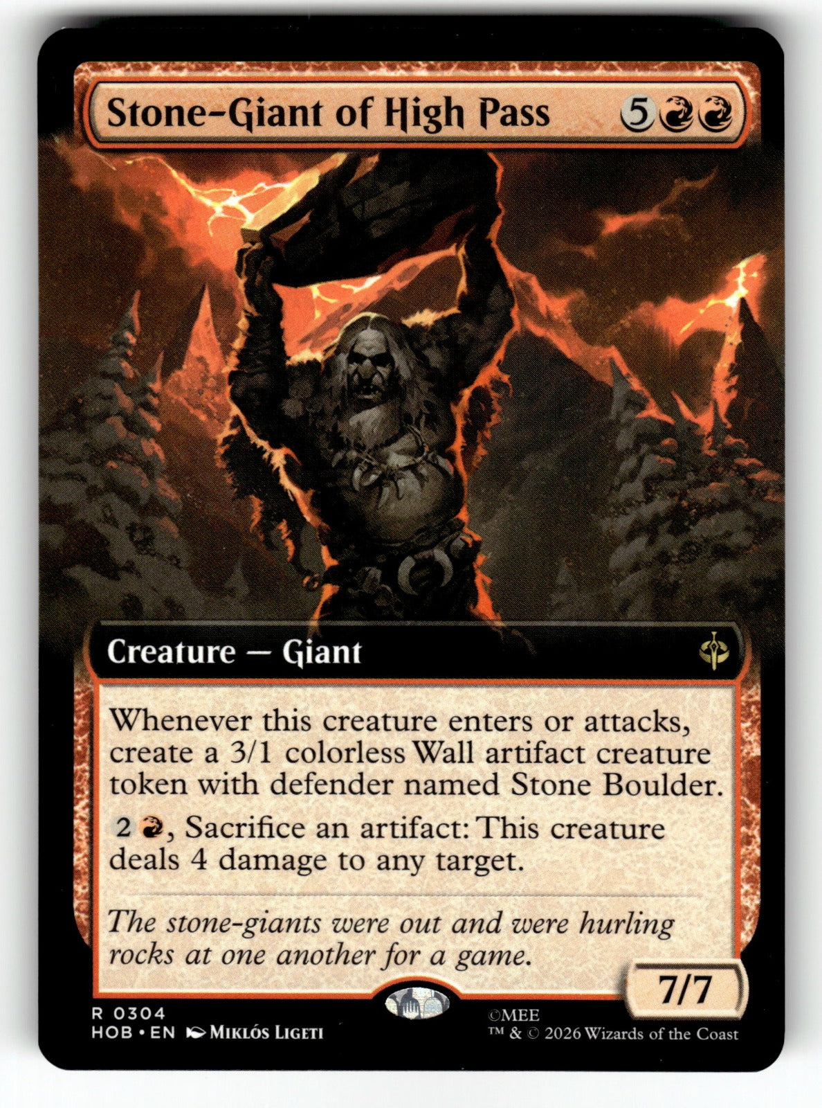 Stone-Giant of High Pass (Extended Art) – 304 HOB: The Hobbit R LP