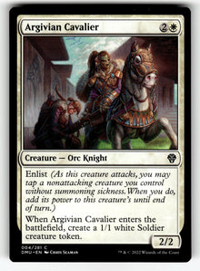Argivian Cavalier – 4 DMU: Dominaria United C NM