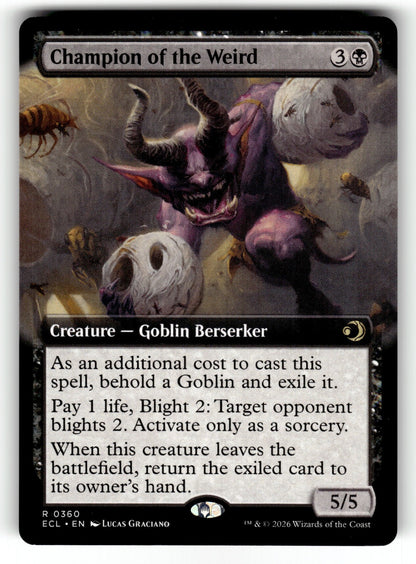 Champion of the Weird (Extended Art) – 360 ECL: Lorwyn Eclipsed R NM