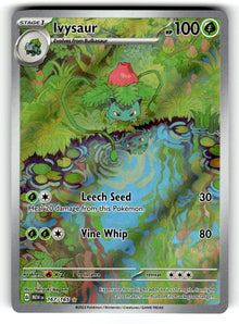 Ivysaur – 167/165 MEW: SV: Scarlet & Violet 151 Illustration Rare Holo LP