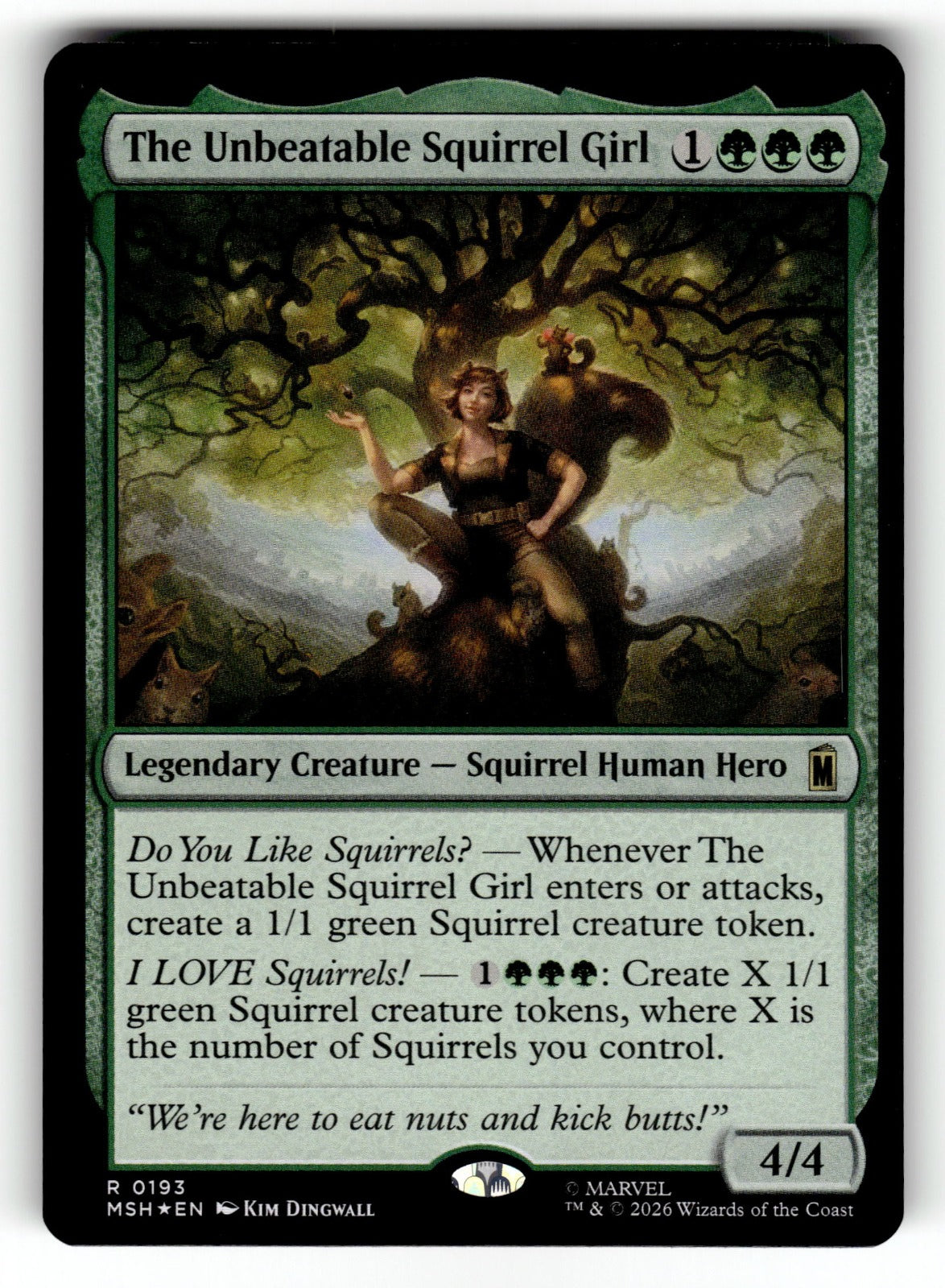 The Unbeatable Squirrel Girl – 193 MSH: Marvel Super Heroes R Foil NM