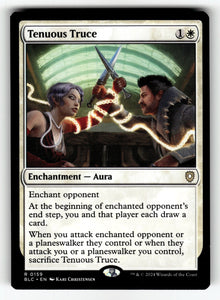 Tenuous Truce – 159 BLC: Commander: Bloomburrow R NM