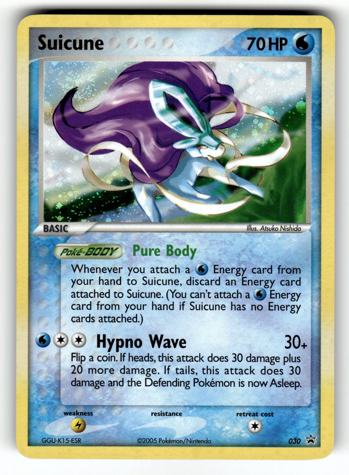 Suicune - (EX Collector's Carry Tin) – 030 PR: Nintendo Promos Promo HoloNM