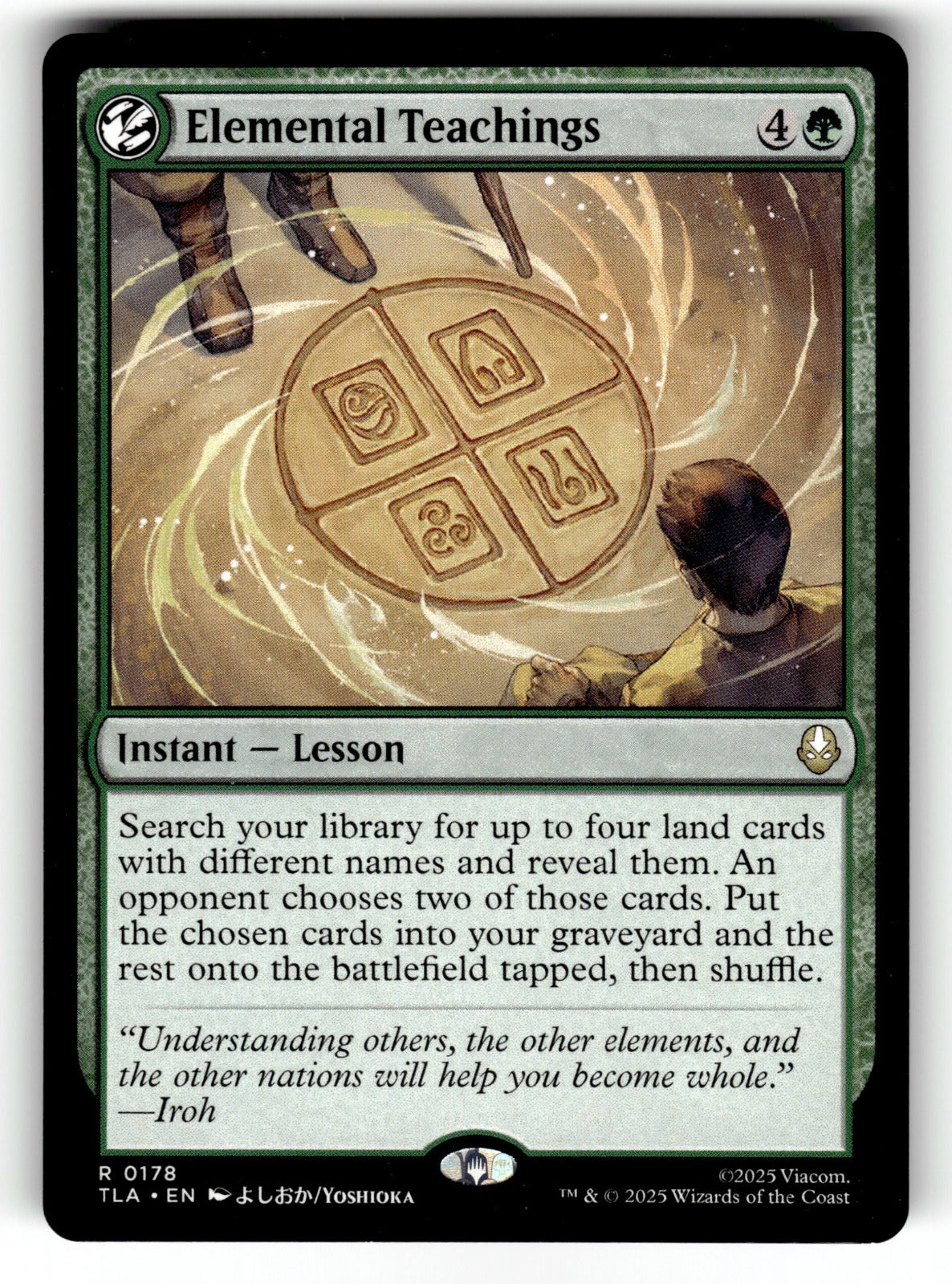 Elemental Teachings – 178 TLA: Avatar: The Last Airbender R NM