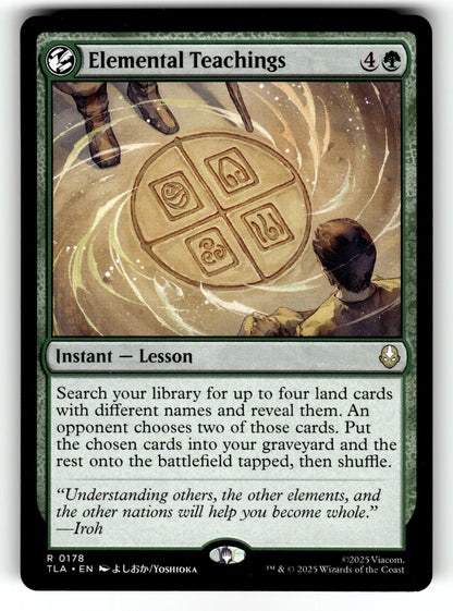 Elemental Teachings – 178 TLA: Avatar: The Last Airbender R NM