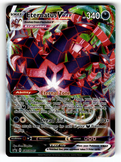Eternatus VMAX - – SWSH045 SWSD: SWSH: Sword & Shield Promo Cards Promo Holo NM