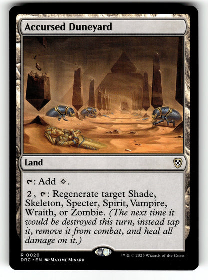 Accursed Duneyard – 20 DRC: Commander: Aetherdrift R NM