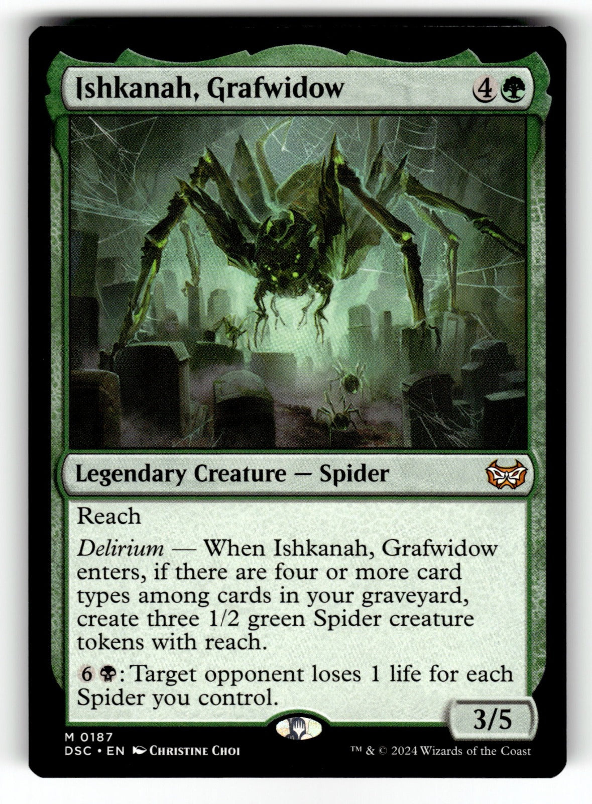 Ishkanah, Grafwidow – 187 DSC: Commander: Duskmourn: House of Horror M NM