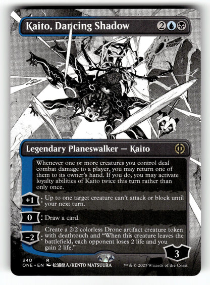 Kaito, Dancing Shadow (Borderless) – 340 ONE: Phyrexia: All Will Be One R NM