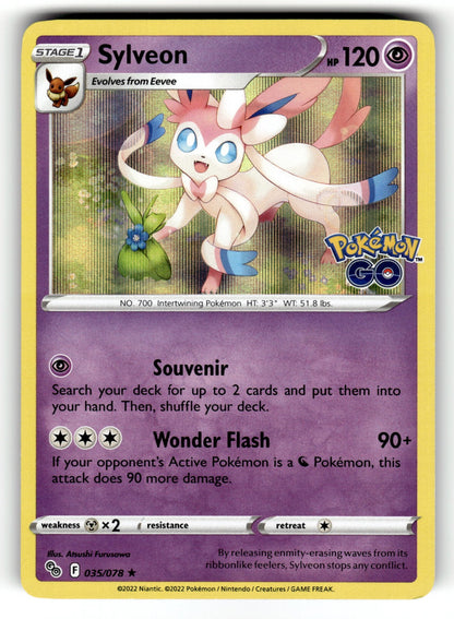 Sylveon – 035/078 PGO: Pokemon GO Holo Rare NM