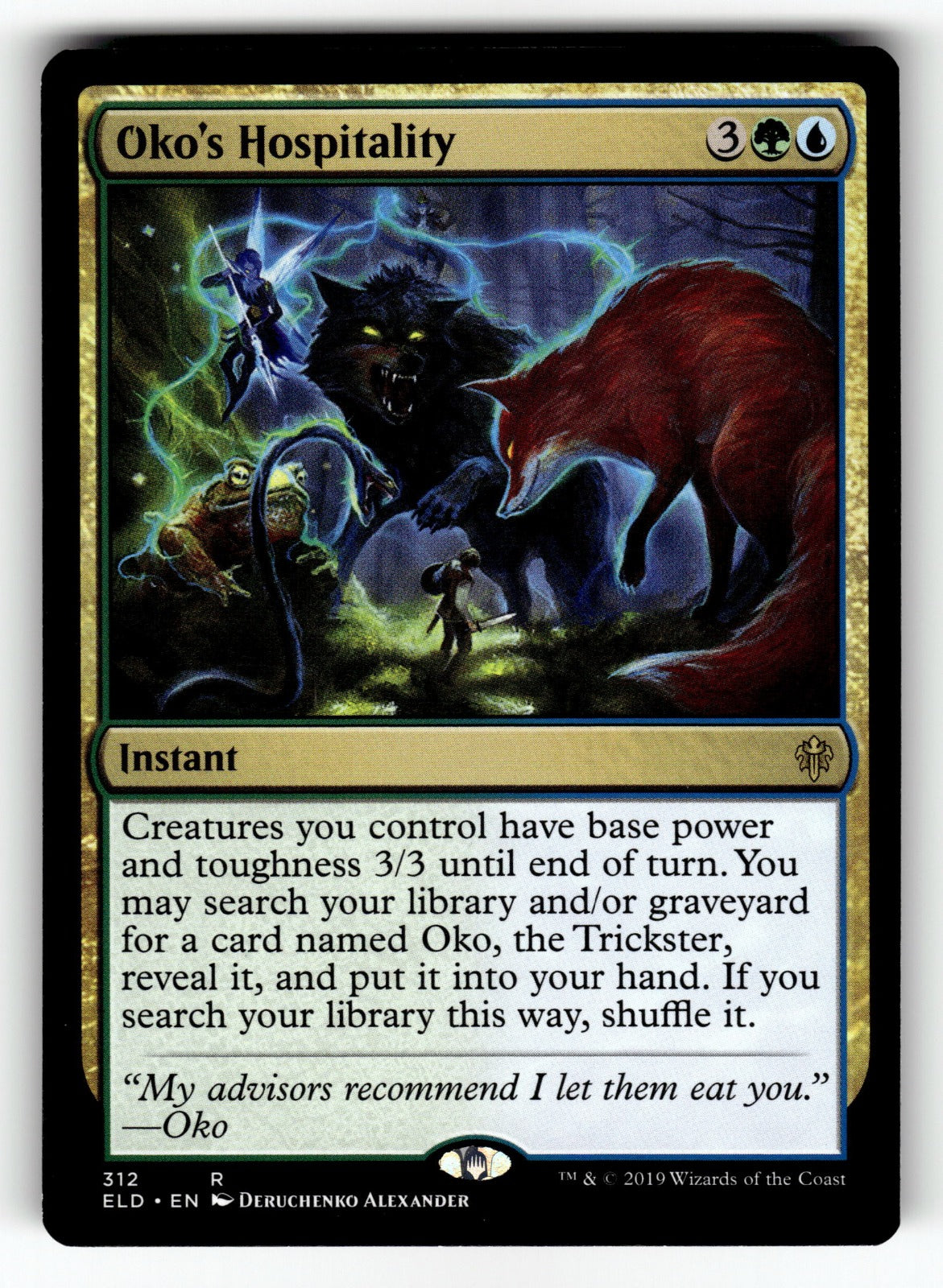 Oko's Hospitality – 312 ELD: Throne of Eldraine R NM