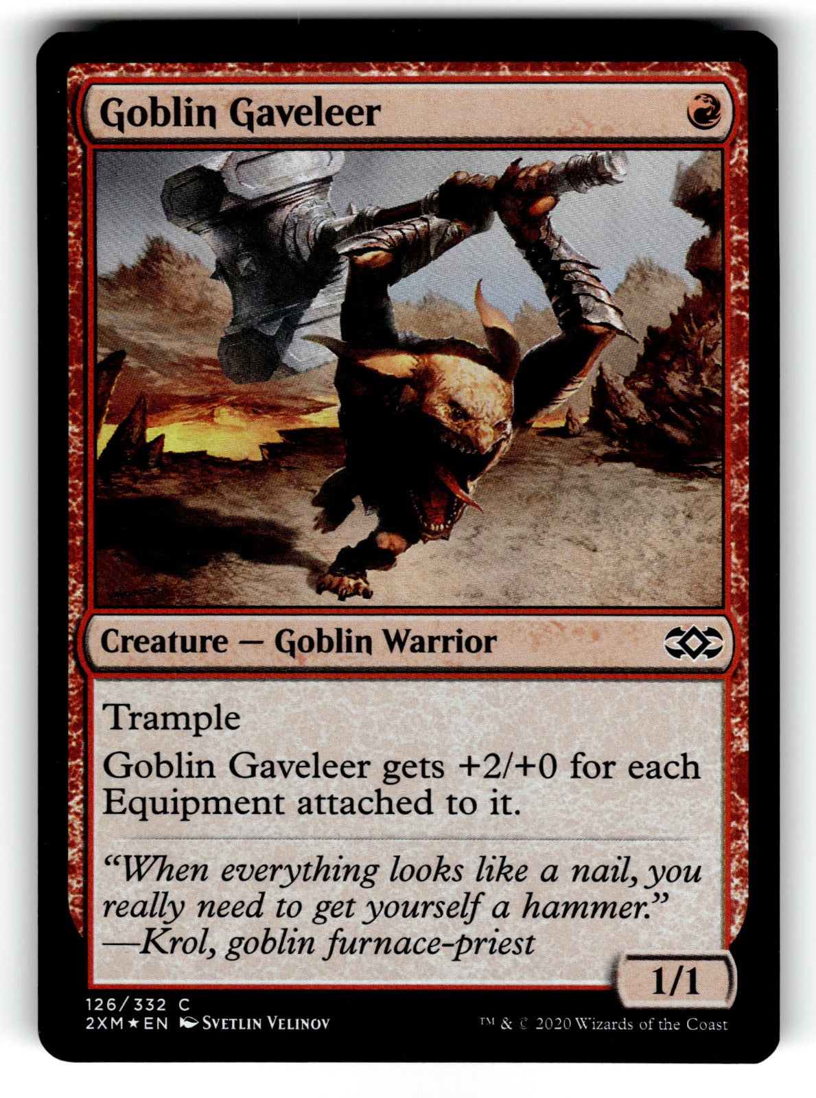 Goblin Gaveleer – 126 2XM: Double Masters C Foil LP