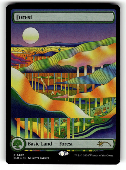 Forest (Rainbow Foil) – 1482 SLD: Secret Lair Drop Series R Foil LP