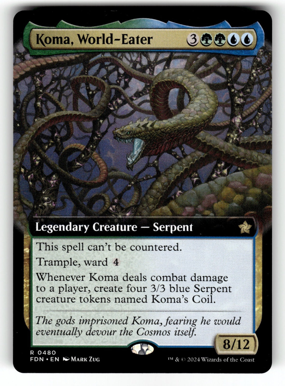 Koma, World-Eater (Extended Art) – 480 FDN: Foundations R NM